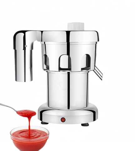 Saftcentrifug 550W, Elektrisk Saftmaskin i Rostfritt Stål, Professionell Saftpress för Frukt och Grönsaker med Automatiskt Separering av Pulp