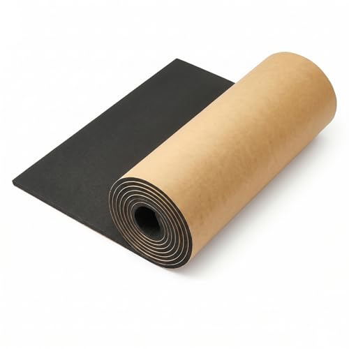 XLTBOMS Plaque de Mousse Autocollante Multifonctionnel 320mmx6mmx2m Noir | Rouleau de Mousse Autocollante, Anti Vibration, Isolation Phonique, Antidérapant, Rouleau de Mousse de Néoprène Imperméable