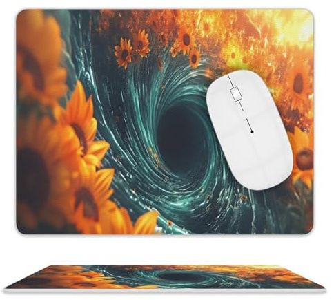 ACEPrints Alfombrilla de ratón de Cuero con ilusión óptica 3D, Antideslizante, Ultrafina, de 25 x 20 cm, Ideal para Ordenadores, portátiles, Oficina y hogar.