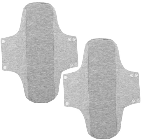 OSALADI Compresas Lavables Incontinencia Posparto, Protectores Diarios de Algodón Absorbente, Ultradelgados y Resistentes a Fugas, Paquete de 2 Unidades
