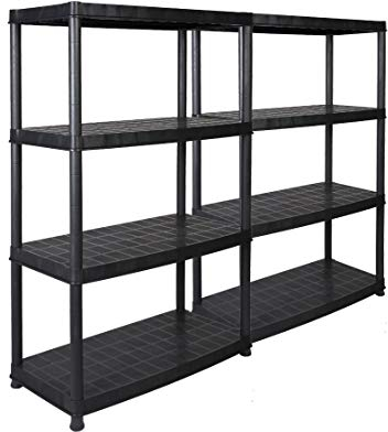 Kreher 2 x XL Schwerlastregal zum Schnäppchenpreis! 92,5 x 45,8 x 141 cm mit 4 Böden und 280 kg Gesamtbelastung! TÜV Rheinland