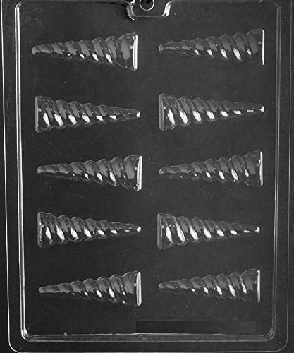 Grandmama's Goodies A152 Unicorn Horn Chocolate Candy Soap Mold with Exclusive Molding Instructions