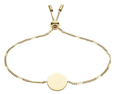 Fossil Damenarmband aus Edelstahl oder Messing mit Schiebereglerverschluss
