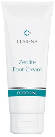 Clarena - Crema piedi Zeolite Zeolite Foot Cream - Balsamo per la cura della pelle dei piedi cheratinizzata e screpolata - Cosmetici per i diabetici - Promuove la rigenerazione della pelle - Tubo da