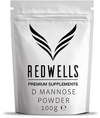 REDWELLS 100g Pure D-Mannose Powder for Cystitis & Urinary Tract Infections GMO Free Vegan
