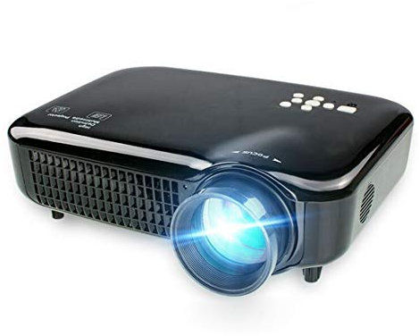 Proyector VS-627 Mini proyector 3500ANSI LM LED 1280x800 GA Multimedia proyector de vídeo, Soporte HDMI/USB/VGA/AV/TV Interfaces, Distancia de proyección: 1.2-6.2m (Blanco) (Color : Color1)