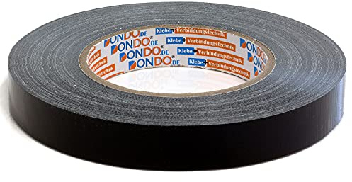 DonDo Panzertape Dontex-Pro Universal Gewebeband Gewebeklebeband Gewebeverstärktes Ductape schwarz 19mm x 50m