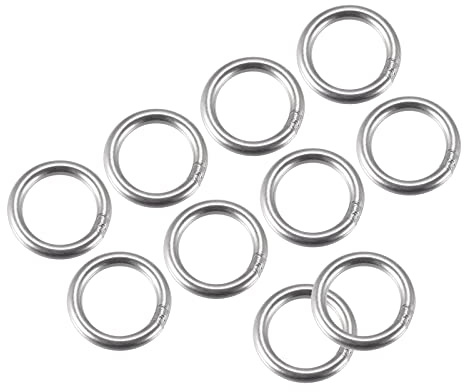 METALLIXITY 15 Stück O-Ringe aus 304 Edelstahl 20 mm Außendurchmesser | geschweißter runder Ring, 3 mm dick, zum Aufhängen von Gegenständen