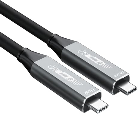 GeoHN.G Full-Featured Glasfaser USB-C auf USB-C Kabel 15M, 5Gbps USB 3.2-Videokabel mit PD 60W, unterstützt 2-Lane DP1.4 und 4K@60Hz Videoausgang für VR, Webcam, TV, Laptop, Videokonferenz
