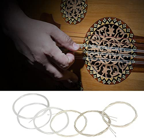 Oud-Saiten Spielzubehör Klares Nylon Versilberte Kupferlegierung Oud-Saiten-Set Ersatzzubehör (12 Saiten) Oud-Saiten Arabische Ouds (12 Saiten)