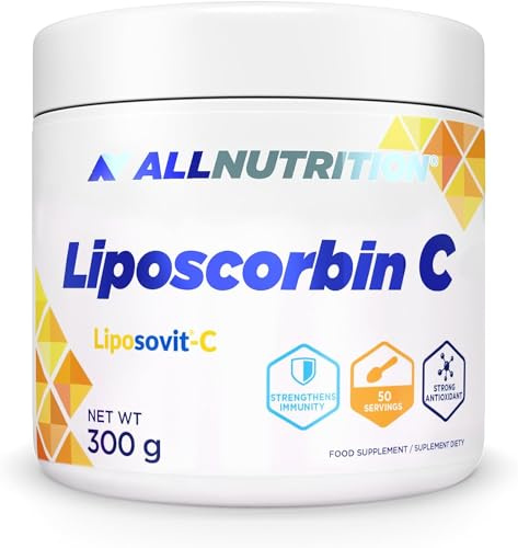ALLNUTRITION Liposcorbin C Nahrungsergänzungsmittel in Pulverform mit Vitamin C, Zink - Unterstützt die Funktion des Immunsystems - Hat Antioxidative Eigenschaften - 300 g