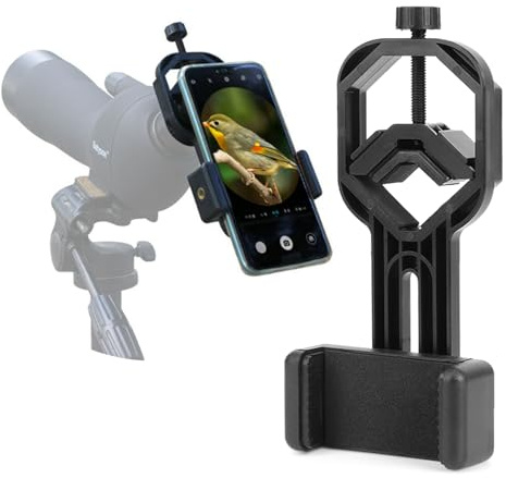 Smartphone Adapter Mount for Binoculars Monoculars Spotting Scopes Telescope Microscopes Fits 5 to 9cm Phone Digiscoping Smartphone Adapter, Record Nature and The World