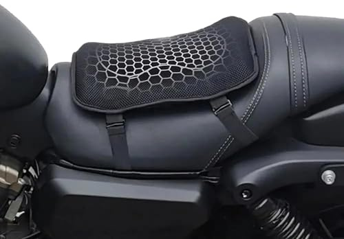ZHSDMB Gel Asiento Moto para Kawasaki Versys 1000 VERSYS1000, Asiento Gel Panal de Abeja, Cojín de Gel Antideslizante para Asiento Transpirable, Absorbe los Golpes