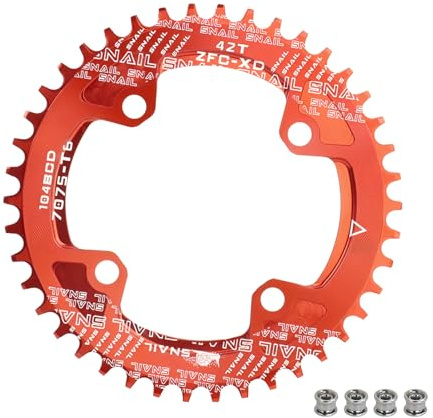 BESNIN 104 BCD Kettenblatt Rund 30/32/34/36/38/40/42/44/46/48/50/52 Zähne Fahrrad Kettenblatt Schmal-breit für 7/8/9/10/11/12-fach MTB, BMX, Mountainbike, Rennrad