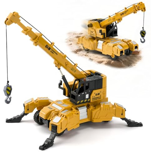 LTFIOON Vehículos de Construcción de Juguete, Juguetes Grúa, Vehículos de Transporte, Camiones de Juguete Transformables para Niños, Regalos y Juguetes para Niños 3 4 5 6 Años
