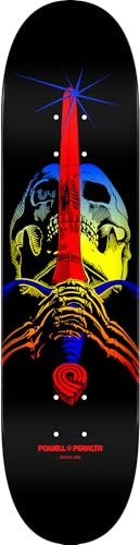 Powell Peralta Skull & Sword Skateboard Deck, Yellow Fade, 9.0 x 32.95