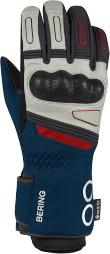 BERING Austral GTX wasserdichte Motorrad Handschuhe, blau/grau, M