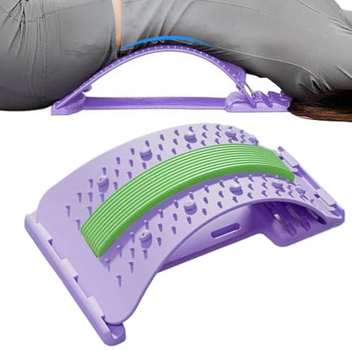 Vesidoloy Unterer Rücken Strecker 3 Stufen Verstellbar - Lumbaler Stretcher - Rutschfester Massagegerät Für Muskellösung Training Körpererholung Übung Frauen Athleten Schlaf