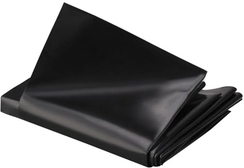 Revestimiento impermeable para estanques, 3 x 4 m, plegable, preformado, para estanques de peces de jardín, juegos acuáticos, arroyos y fuentes, resistente a los rayos UV, fácil de instalar