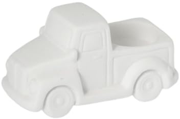 Storefactory Teelichthalter VINTERVIKEN Auto Keramik 13x7x7 cm weiß
