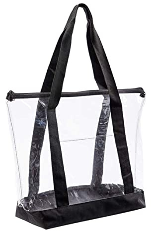 Rachlicy Bolso de mano transparente, bolso de hombro de PVC de moda para mujer, de estadio transparente para viajes de seguridad, compras, deportes y trabajo