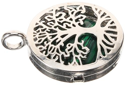 Gogogmee Lebensbaum Anhänger aus Legierung und Kunststein Einzigartiges Design Vielseitiges Schmuckherstellungs Zubehör für Armbänder und Halsketten Selbstgemacht Steinanhänger im Retro