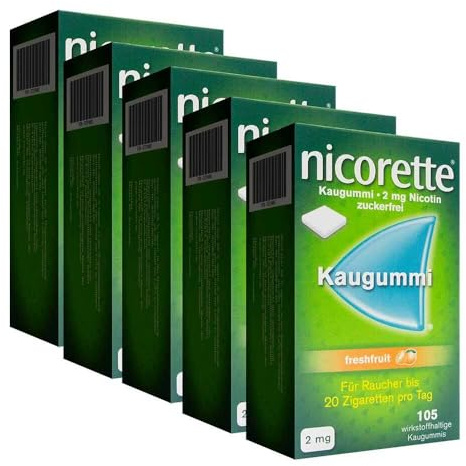 Nicorette 2 mg freshfruit Kaugummi 5x105 St