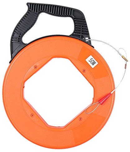 KingLan 3.8Mmx30/45/50M Fiberglass Cable Puller Fish Tape Reel Conduit Ducting Rodder Pulling Puller- 30M