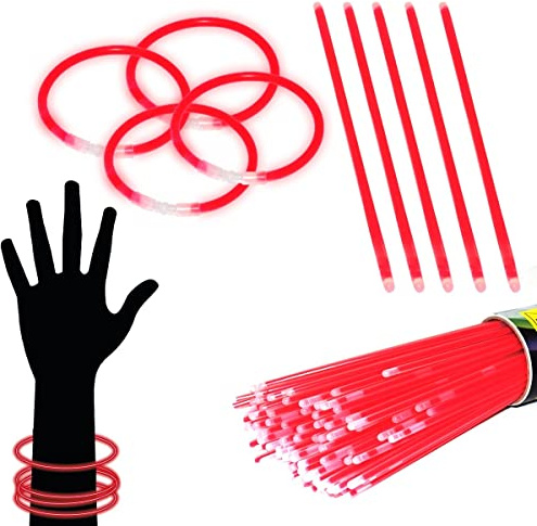 DCO 200 Pulseras luminosas (Rojo)