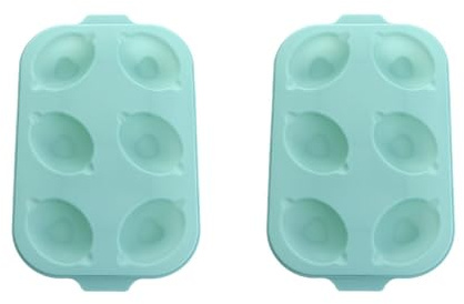 Pokinge 2 Packs Lemon Shape Mould, Soft Silicone Candy Chocolate Molds Non-Stick Dessert Making Mould Multifunction Kitchen Baking Utensil