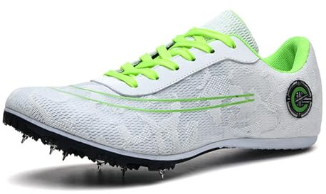SerendipitousWhisper Unisex-Leichtathletik-Sprint-Spikes 8 Nägel Sprints Schuhe Atmungsaktive Leichte Professionelle Sportschuhe Verschleißfest Laufschuhe für Jungen Mädchen Damen Herren