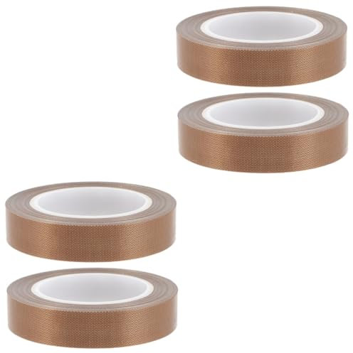PartyKindom 4 Rollen hitzebeständiges Klebeband dichtungsbänder dichtungsband Hochtemperatur-Isolierband Vakuumversiegelungsband PTFE- Handsiegelband Handbuch Dichtband Hochtemperaturtuch