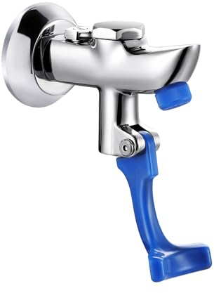 Glass Filler Faucet Wall Mount: WOWOW Push Water Bottle Filling Station Solid Brass, Commercial Water Filler Faucet for Bar, Diner, Cafe, Restaurant, Kitchen and Coffee Shop, 3/8 Male Inlet