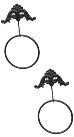 Handtuchstange2 Stück Handtuchständer zur Wandmontage, Haushalts-Wandbehang, Handtuchring aus Schmiedeeisen, Handtuchring aus Kupfer, Vintage-Handtuchring aus Edelstahl für Badezimmer