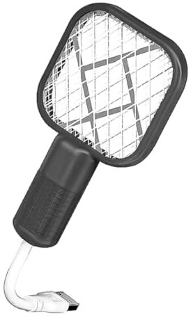 Sarini Elektrische Fliegenklatsche,tragbare Fliegenfalle,Mückenschutz,USB-Fliegenfalle,elektrische Mückenklatsche für den Außenbereich,für Picknick,Camping,Wandern,Reisen