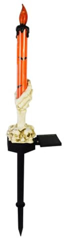 Aublinto Halloween Deko Lichterbaum Zweige Rasen Lampe Solar Pathway Lights Halloween außen Wetterfest Patio Dekor Rasen Zaun Balkon Deko Kerzenhalter Lampe Horror Garten Teelicht Innen Außen