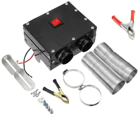 AsrMyjcx Riscaldatore per Auto Sbrinatore per Auto 500 W Efficiente Facile da Usare Riscaldamento Circolare Ad Alta Potenza Sbrinatore per Automobile Esterno