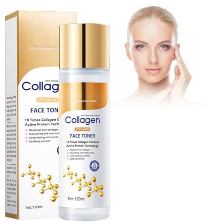 Rostblant 120ml Tonico al collagene, idratante, antirughe, lenitivo per la pelle, calmante e liscio, ricostituisce il collagene della pelle, controlla l'olio a lungo