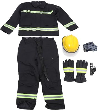 Eujgoov Tuta di Sicurezza Ignifuga Tuta di Sicurezza Tuta in Nylon di Cotone Ignifugo con Rubinetti Riflettenti