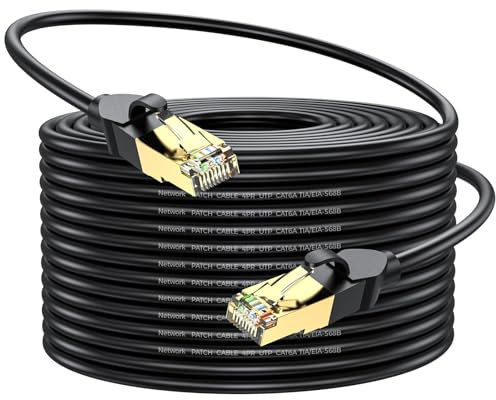 Ethernet Cable 100m, High Speed 1000mbps 550Mhz/s Cat6 Ethernet Cable, Black RJ45 Lan Cable, Network Cable are Suitable for Routers, Computers, Modem, Switch, Games, Patch Panel