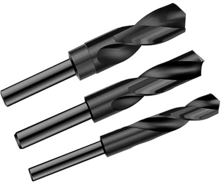 1 broca helicoidal negra de 10 mm/12,7 mm (1/2 pulgada), brocas HSS for taladrar metales y carpintería, herramientas de 12 mm a 35 mm(20mm)