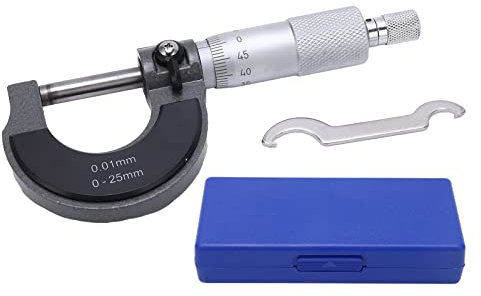 Strumento di misurazione di precisione della pinza micrometrica Accurata Meccanica Struttura di spessore portatile per dimensioni esterne e misurazioni di tolleranze di forma (NutriessMBJ9D-11)
