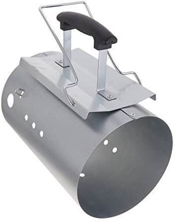 Hemobllo Stufa di Accensione per Barbecue Carbonella Accenditore per Focolare Carbonella in Zincato Attrezzo per Impugnatura in Nylon