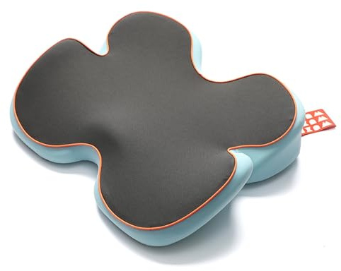 WAGJIA Soulagement De La Pression Coussin pour Fauteuil Roulant Mousse à Mémoire De Forme Coussin Anti Escarres Fessier pour Sciatique, Douleurs Dorsales Coussin Fauteuil Roulant(Black-Gray)