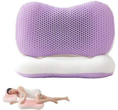 Pectin Pillow - Almohada para dormir con alivio de cuello y hombros, lavable con agua, 100% rejilla elástica, almohadas ergonómicas frescas de gran tamaño, para todas las estaciones