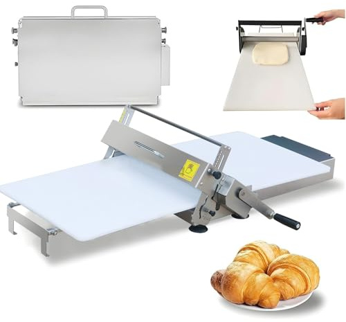 Dfdieratve Laminadora Fondant, Máquina Manual Laminadora Masa, Máquina Laminadora Masa Manual, para Mazapán y Hojaldre | Máquina de Fondant Fácil Instalación A300