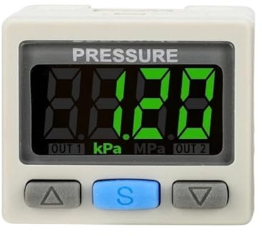 Wasserpumpen-Druckregler, Pneumatischer Druckschalter mit digitaler Anzei, positiver negativer Mischdruck ISE30A ZSE30A DPSN1 DPSP1(ISE30A-01-N-L)
