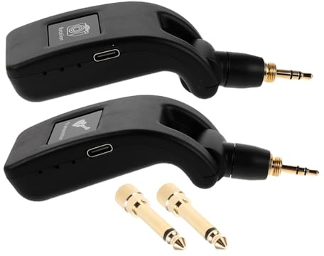 SUPVOX Transceptor Inalámbrico para Guitarra Eléctrica Sistema de Audio Recargable por USB de GHz Horas de Autonomía para Actuaciones y Práctica Estudio