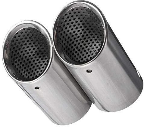 Terminali Scarico Auto Universale 1 paio di tubi dei del silenziatore della coda scarico macchina cromata for Uso adatto per VW EOS 2006-2014 Passat B6 2005-2010 CC 2008-2012 for il