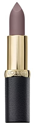L’Oréal Paris LMU RAL CRMatteNu 908 Storm barra de labios Violeta Mate 4,54 g - Barras de labios (Violeta, Storm, 1 Colores, Hidratante, Mujeres, #8b7174)